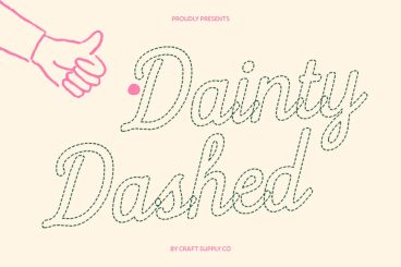 CS Dainty Dashed Font