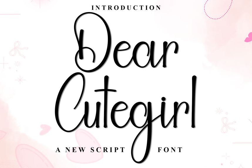 Dear Cutegirl Script Font - Befonts