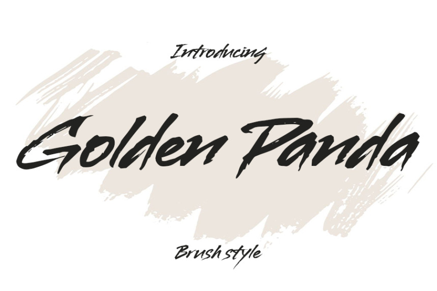 Golden Panda Font - Befonts