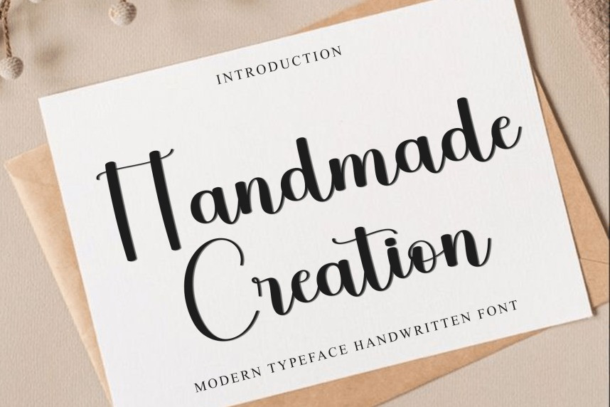 Handmade Creation – Modern Handwritten Script Font - Befonts