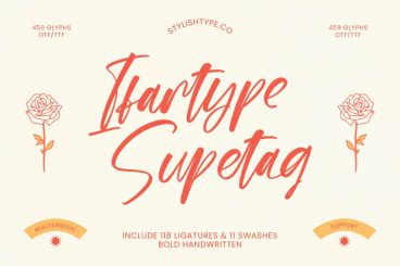 Ifartype Supetag – Bold Handwritten Font