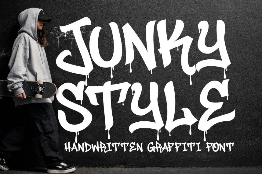 Junky Style Graffiti Font - Befonts