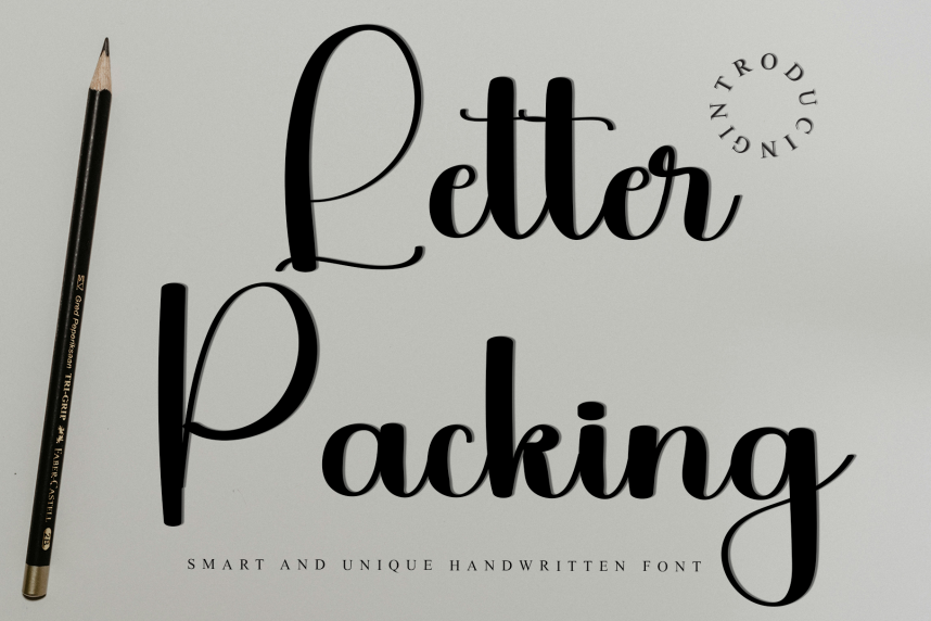 Letter Packing Script Font - Befonts