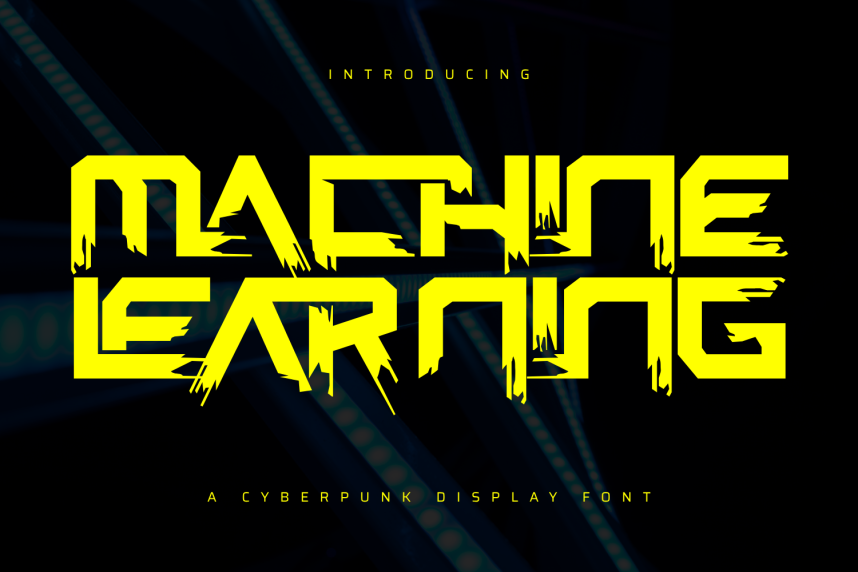 Machine Learning - Display Font - Befonts