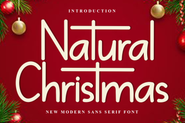 Natural Christmas – Creative Style Font