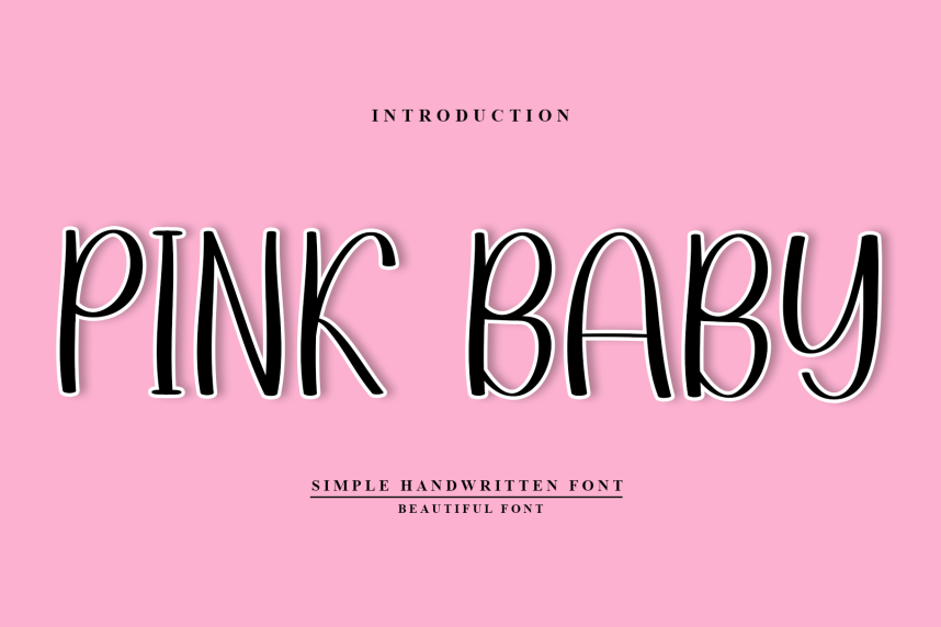 Pink Baby - Playful And Unique Font - Befonts