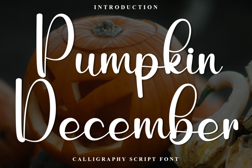 Pumpkin December Script Font - Befonts