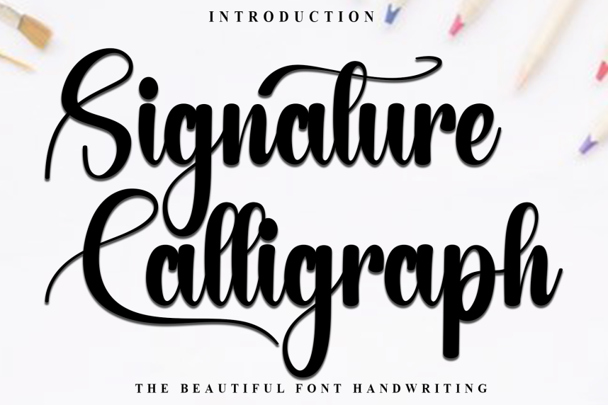 Signature Calligraph – Modern Handwritten Script Font - Befonts