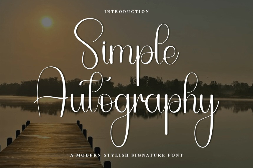 Simple Autography – Natural Script Handwritten Font - Befonts