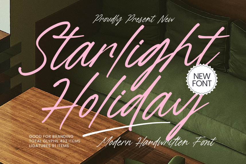 Starlight Holiday - Modern Handwritten Font - Befonts