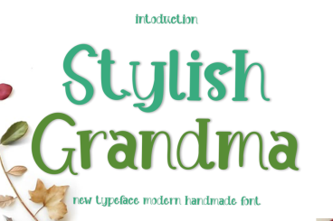 Stylish Grandma Script Font