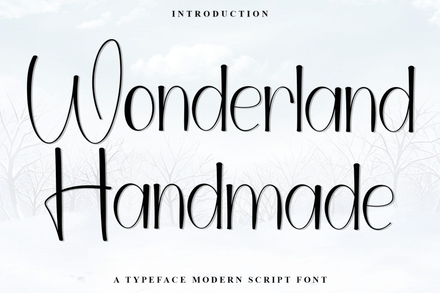 Wonderland Handmade – Modern Handwritten Script Font - Befonts