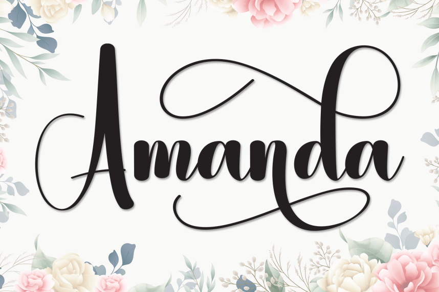 Amanda – Elegant Handwritten Font - Befonts