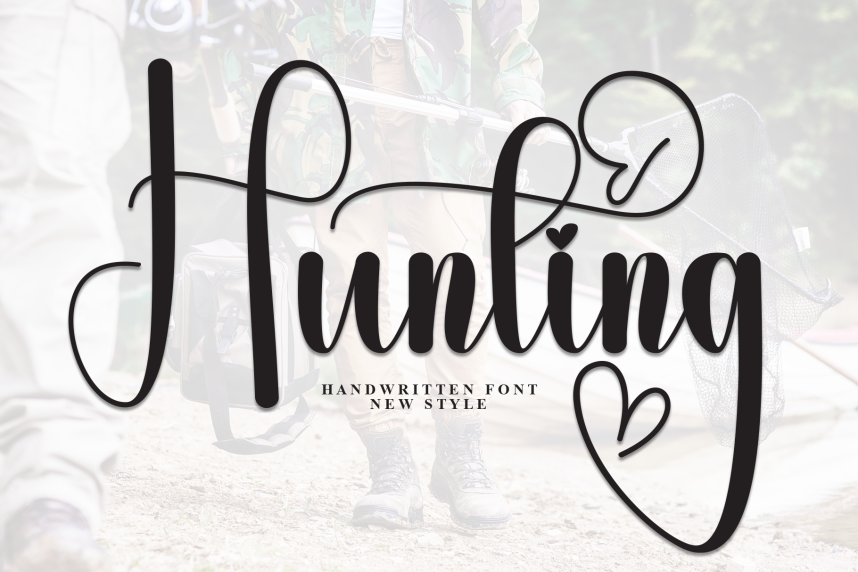 Hunter Handwritten Hunting – Authentic Handwritten Style Font - Befonts