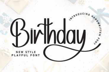Birthday – Authentic Handwritten Style Font