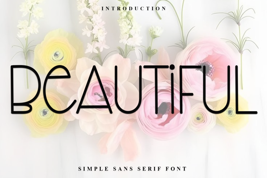 Beautiful - Simple Creative Font - Befonts
