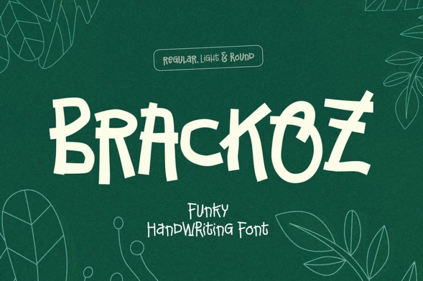 Brackoz Funky Font - Befonts