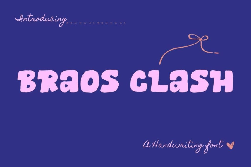 Braos Clash Font - Befonts