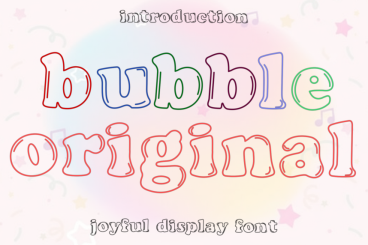 Bubble Original Playful Font