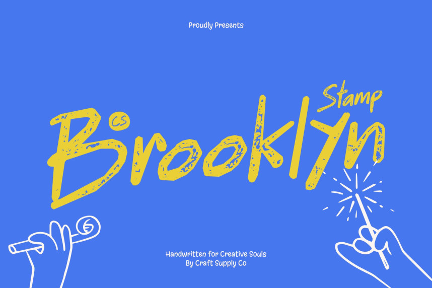 CS Brooklyn Stamp Font