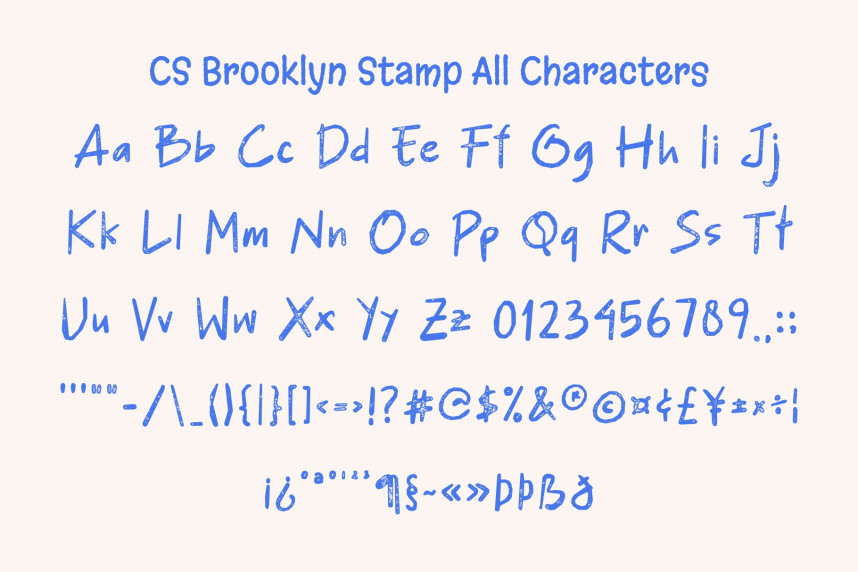 CS Brooklyn Stamp Font preview image 5
