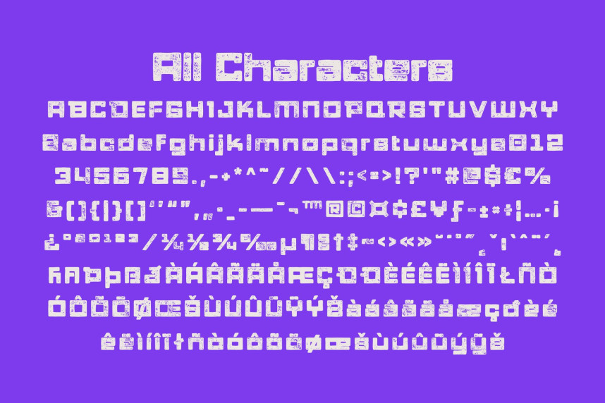 CS Bytex Stamp Font preview image 5