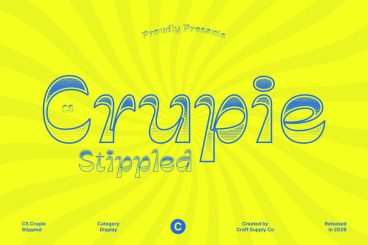 CS Crupie Stippled Font
