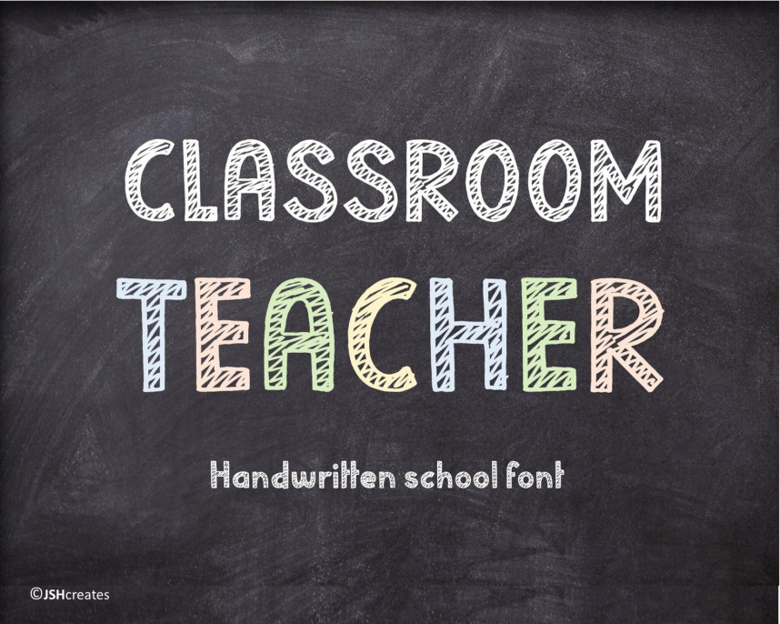 Classroom Teacher Font - Befonts