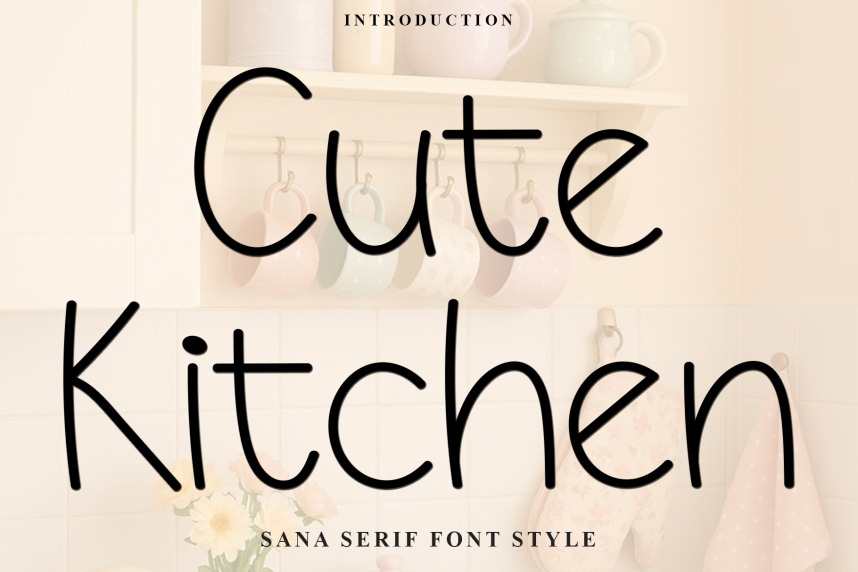 Cute Kitchen Handmade Font - Befonts