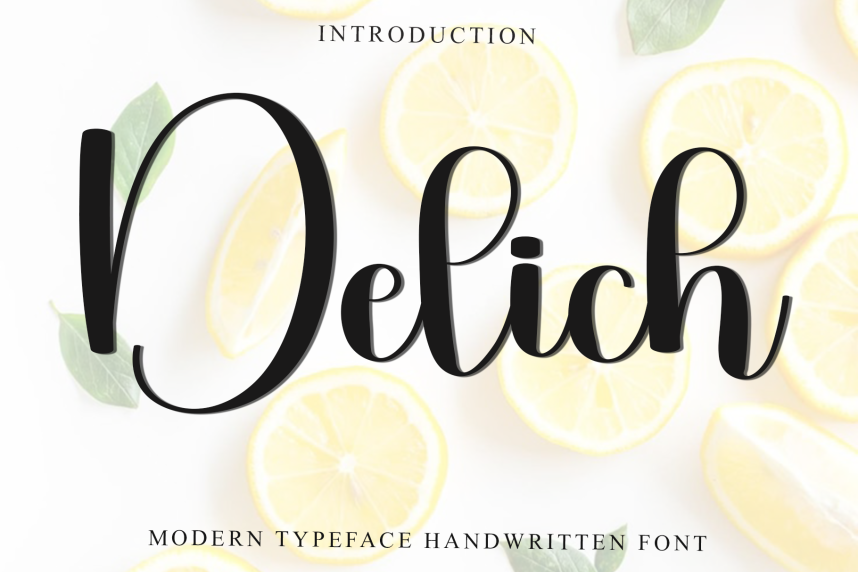 Delich Script Font - Befonts