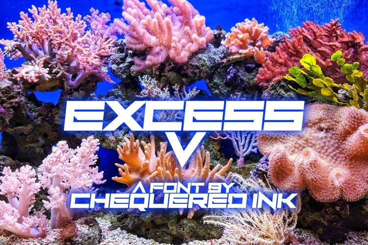 ExcessV Font preview image 1