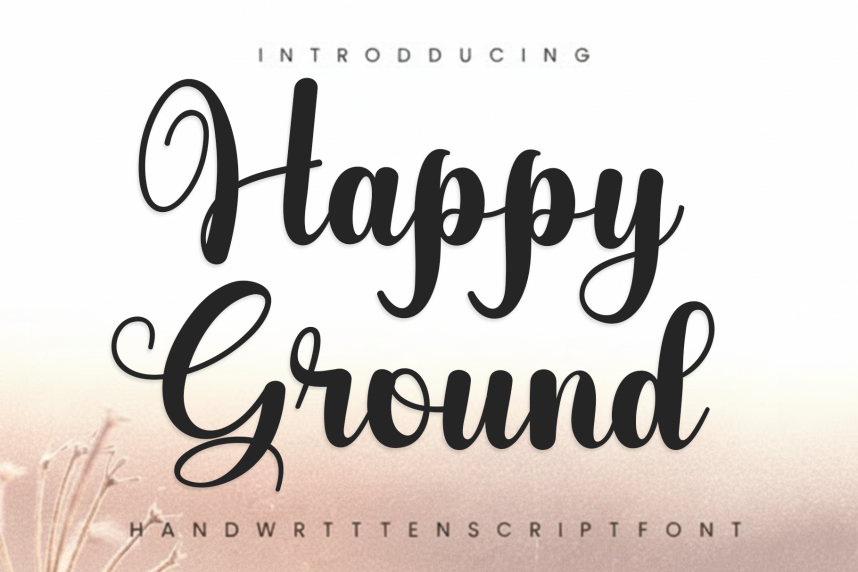 Happy Ground – Authentic Handwritten Style Font - Befonts