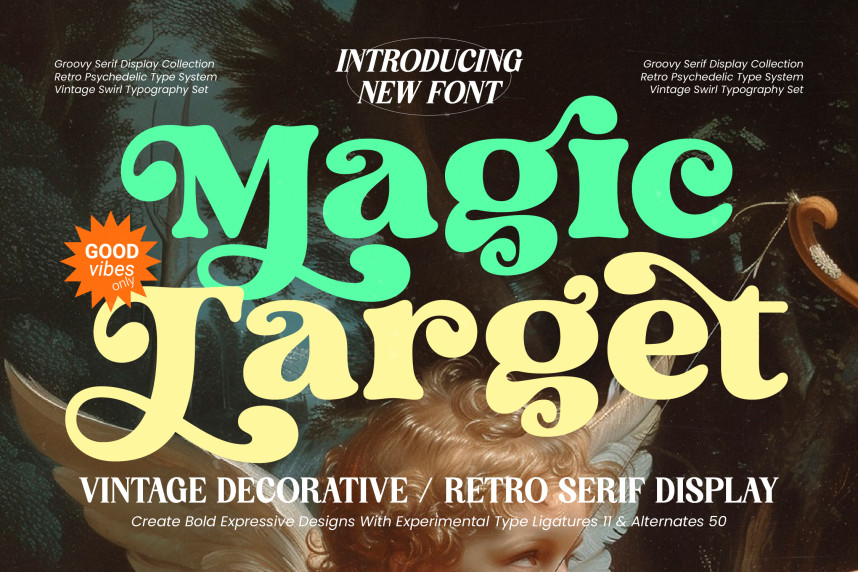 Magic Target – Retro Serif Display Font - Befonts