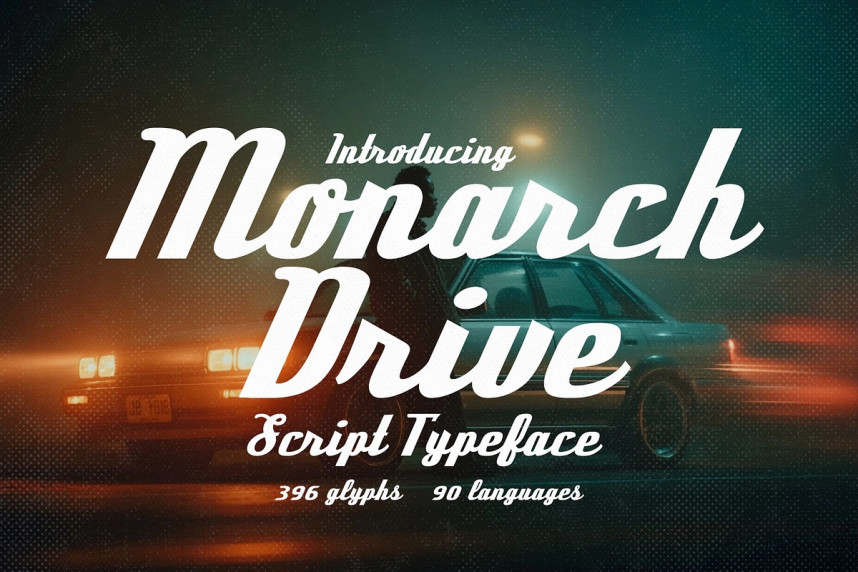 Monarch Drive Font - Befonts