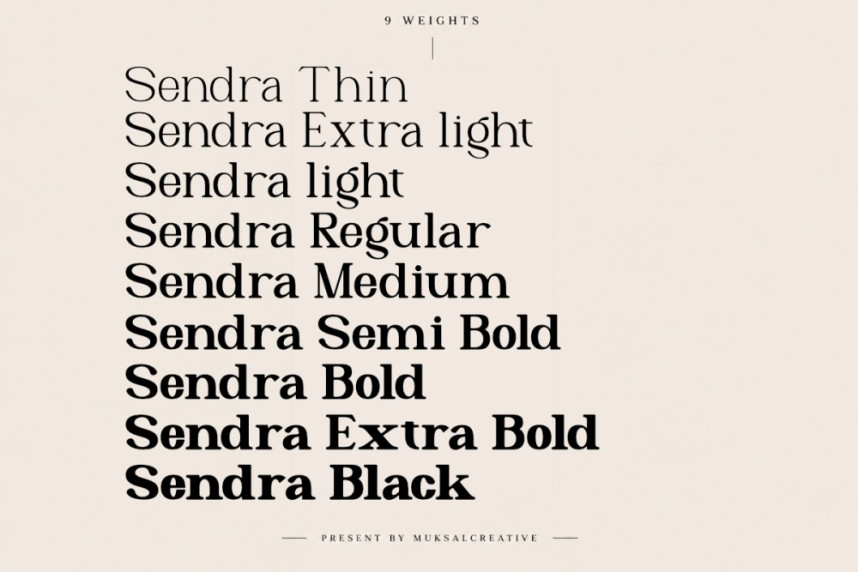 Sendra Font preview image 5