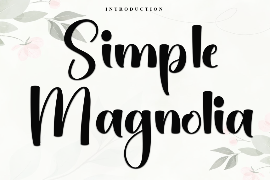 Simple Magnolia Script Font - Befonts
