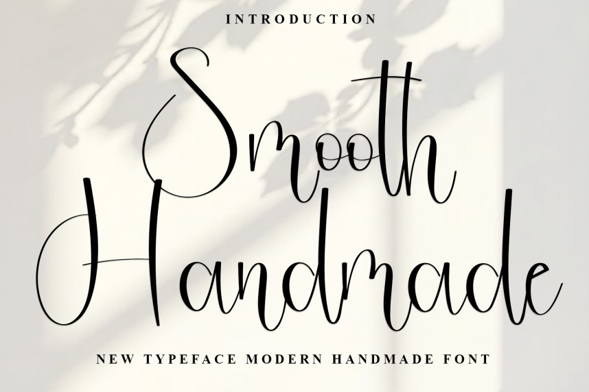 Smooth Handmade – Natural Script Handwritten Font - Befonts
