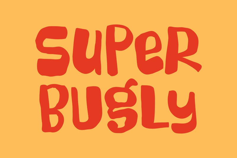 Super Bugly Font - Befonts