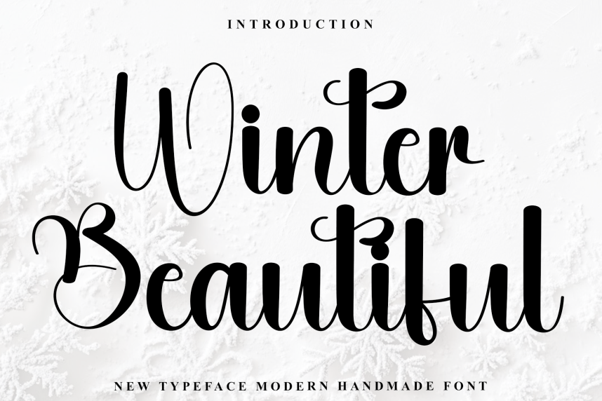 Winter Beautiful – Casual Handwritten Script Font - Befonts