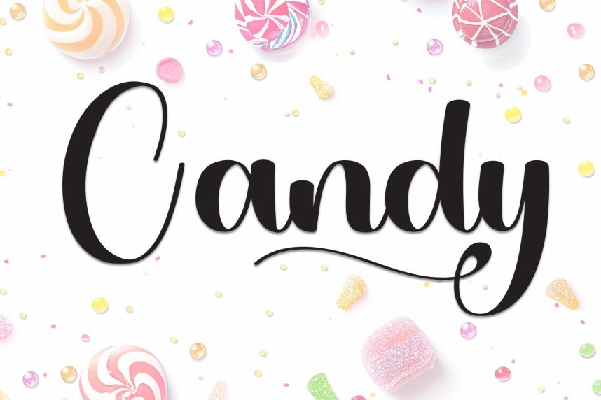 Candy – Natural Script Handwritten Font - Befonts