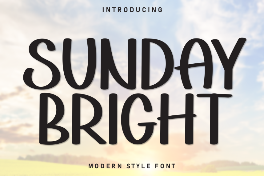 Sunday Bright - Cartoon Style Font - Befonts