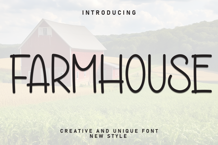 Farmhouse – Creative And Unique Font - Befonts