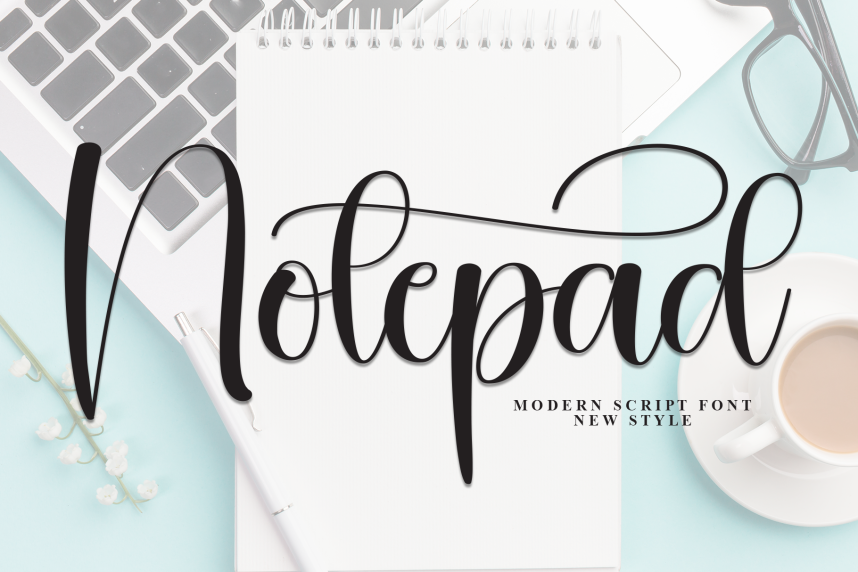 Notepad – Stylish Handwritten Script Font - Befonts