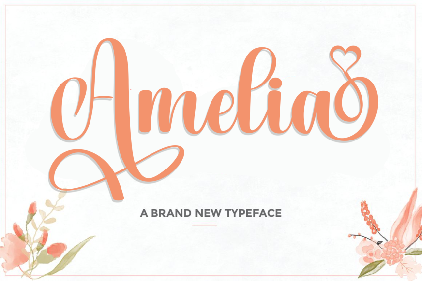 Amelia – Stylish Handwritten Script Font - Befonts