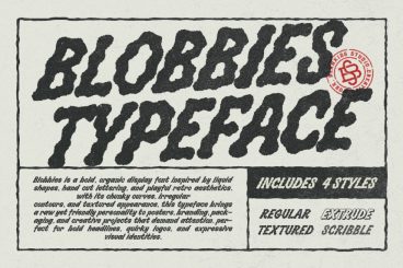 Blobbies Display Font