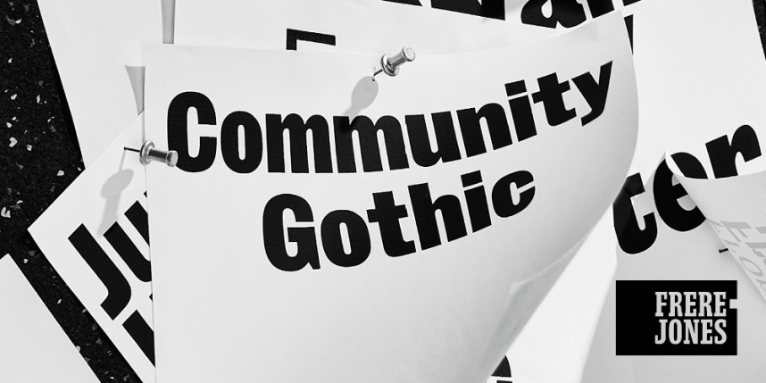 Community Gothic Typeface - Befonts