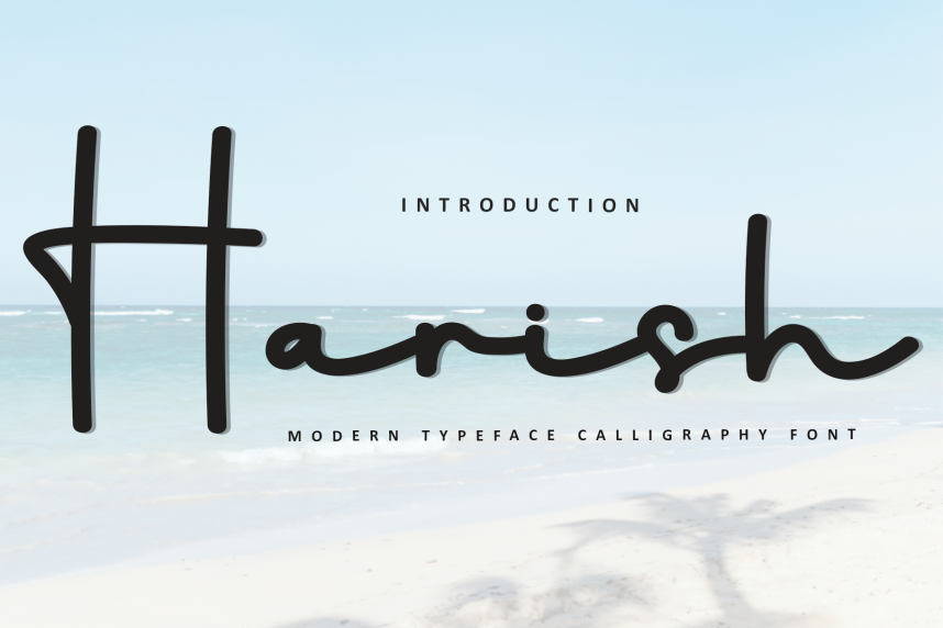 Harish - Simple Handwritten Font - Befonts