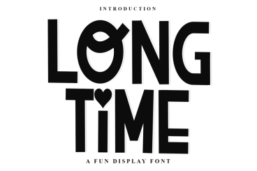 Long Time Display Font