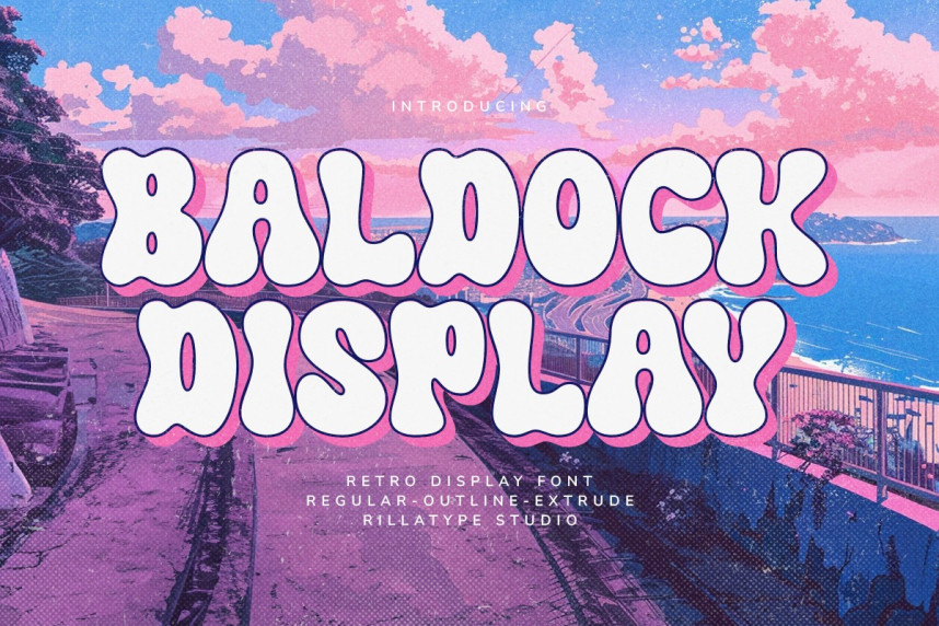 RT Baldock Display Font - Befonts