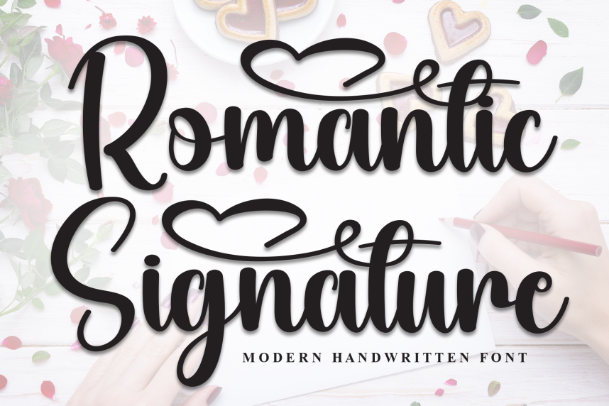 Romantic Signature Calligraphy Font Befonts